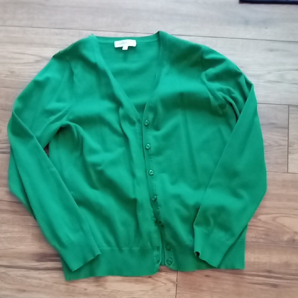 Northern Reflections Emerald Button-Up Cardigan